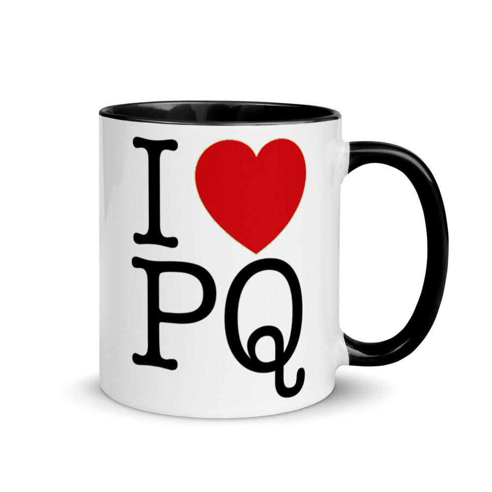 I LOVE PQ coffee mug